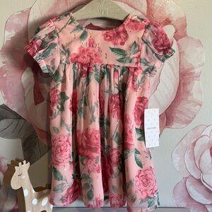Nordstrom Floral Pink Kids Dress